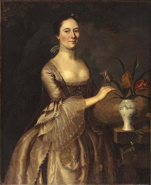 Joseph Blackburn Portrait of a Woman Norge oil painting art